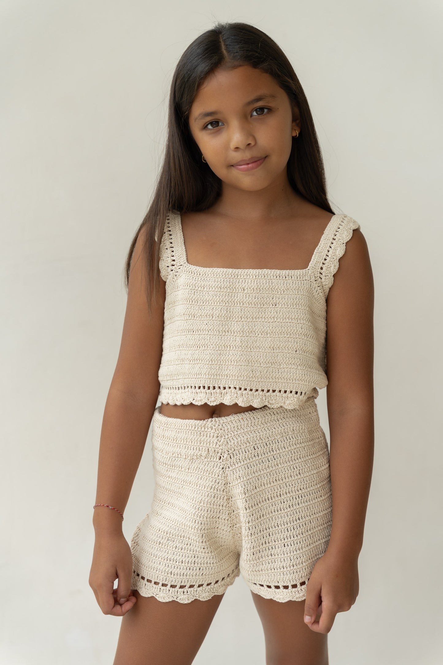 Illoura The Label Crochet Top Ecru