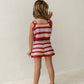 Illoura The Label Crochet Shorts Sunset Stripe