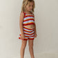 Illoura The Label Crochet Shorts Sunset Stripe
