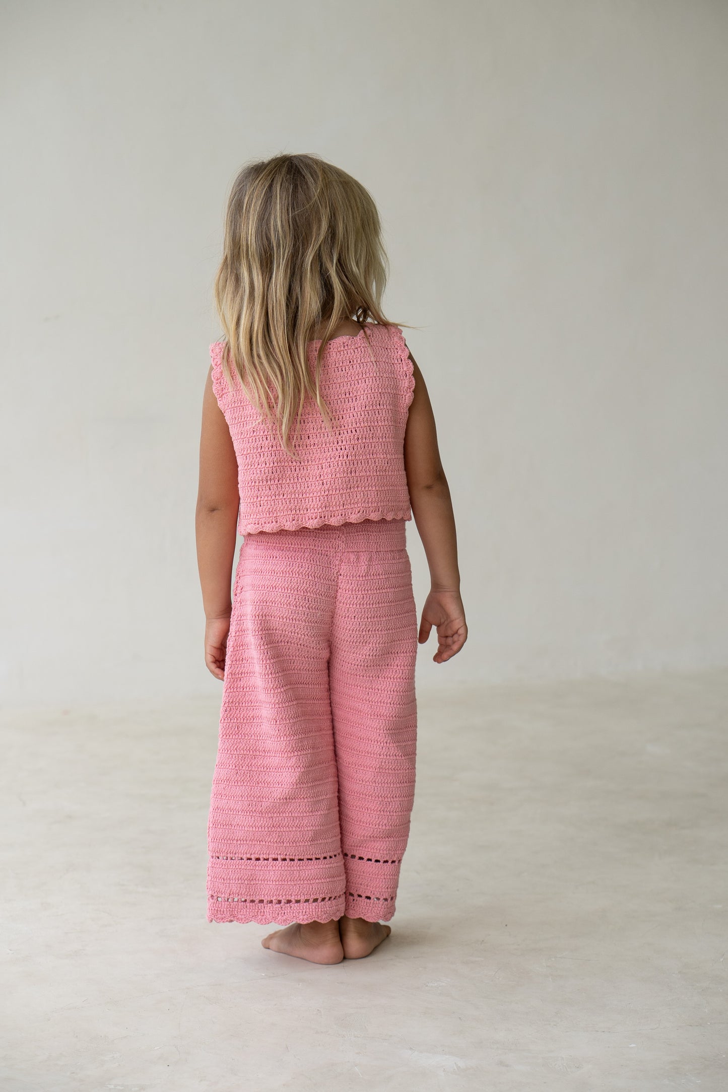 Illoura The Label Crochet Pants Coral