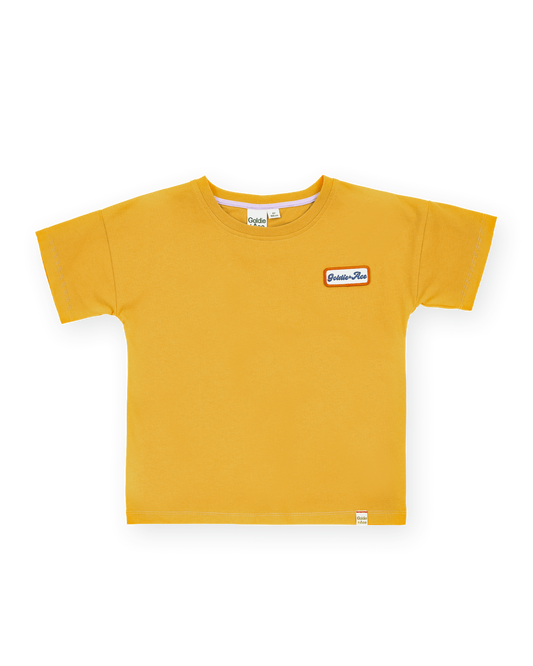 Goldie + Ace Logo Badge T-Shirt Yellow