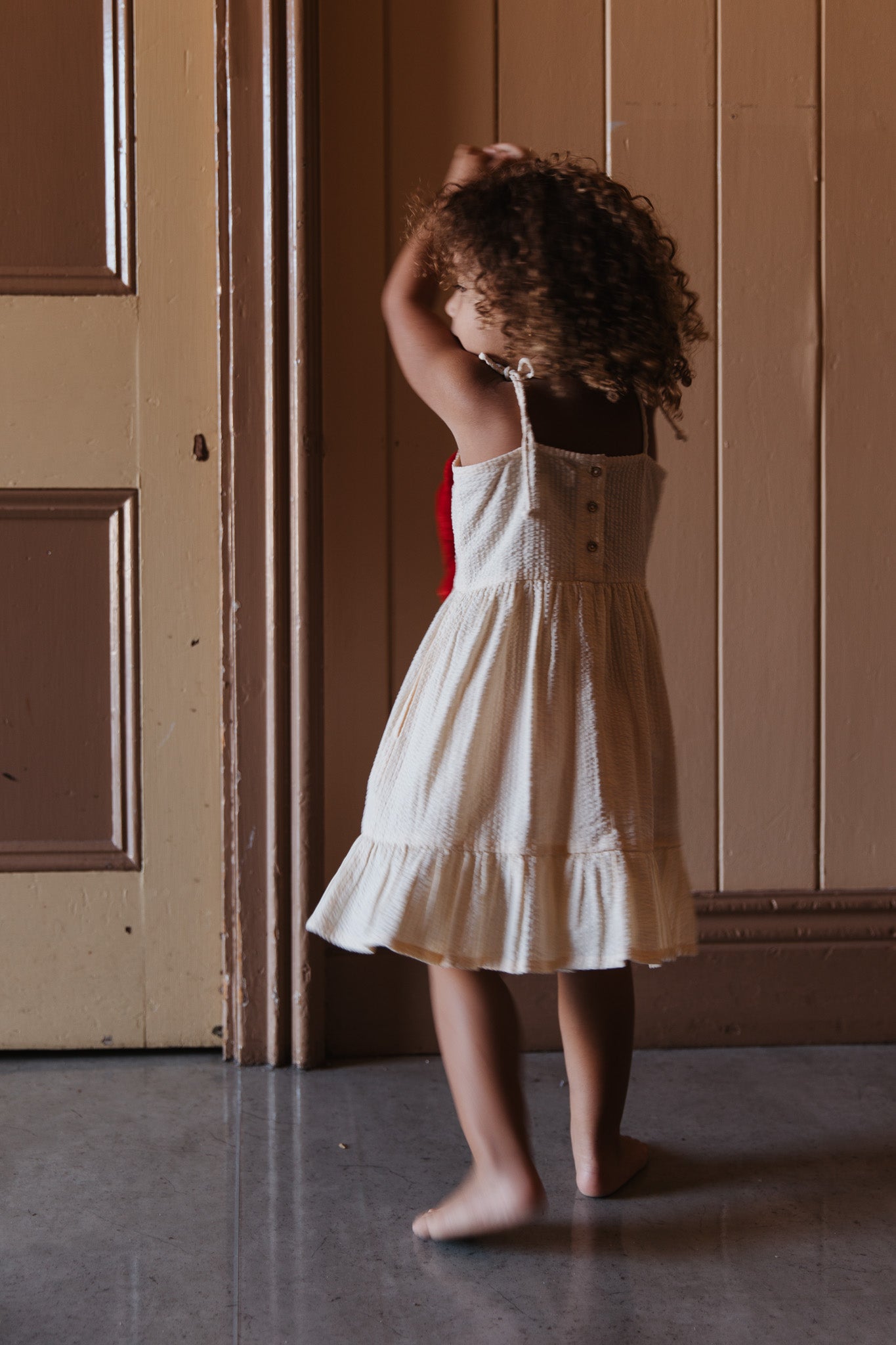 Pearson & Pearson Dasher Dress Custard