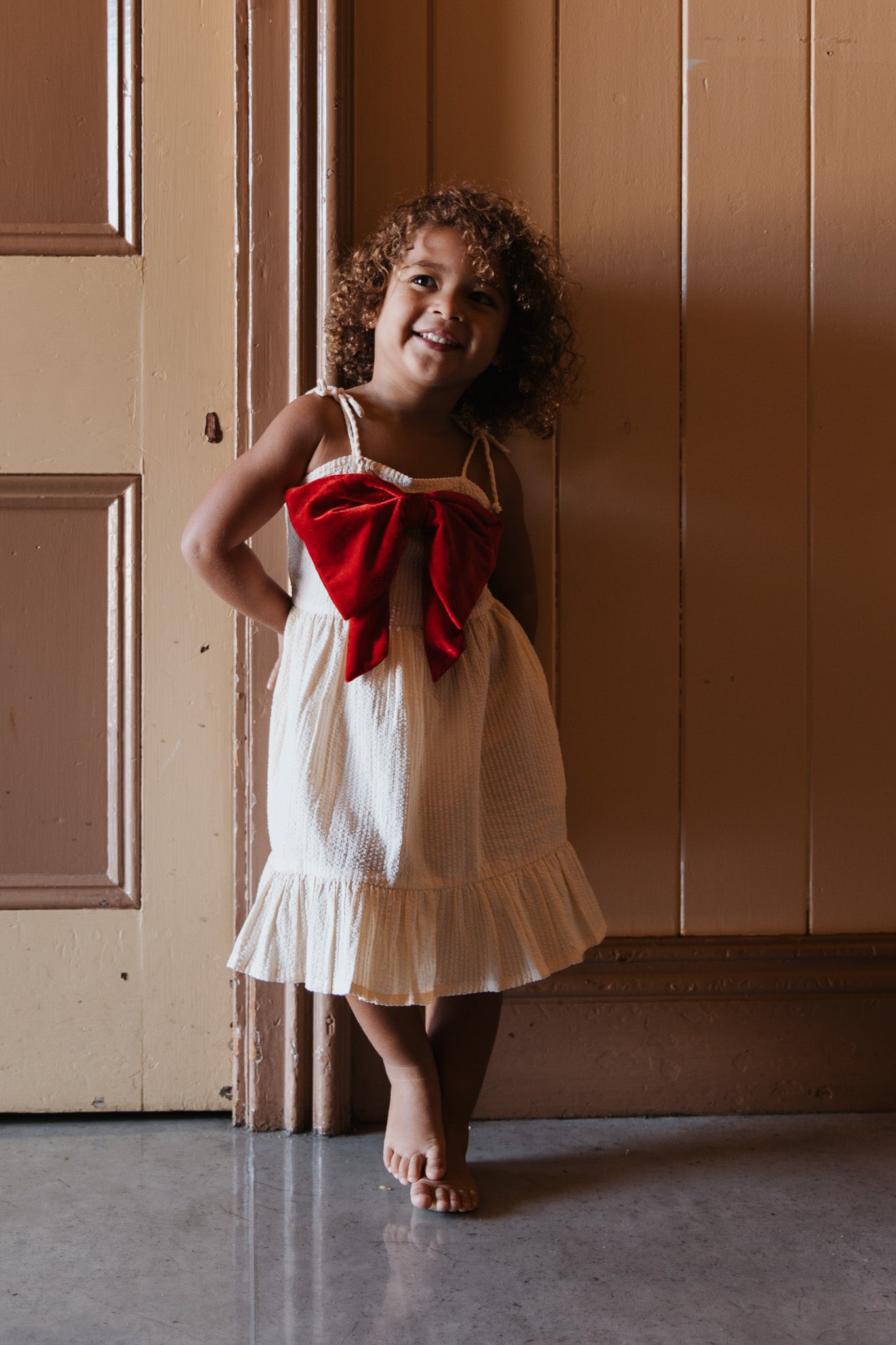 Pearson & Pearson Dasher Dress Custard