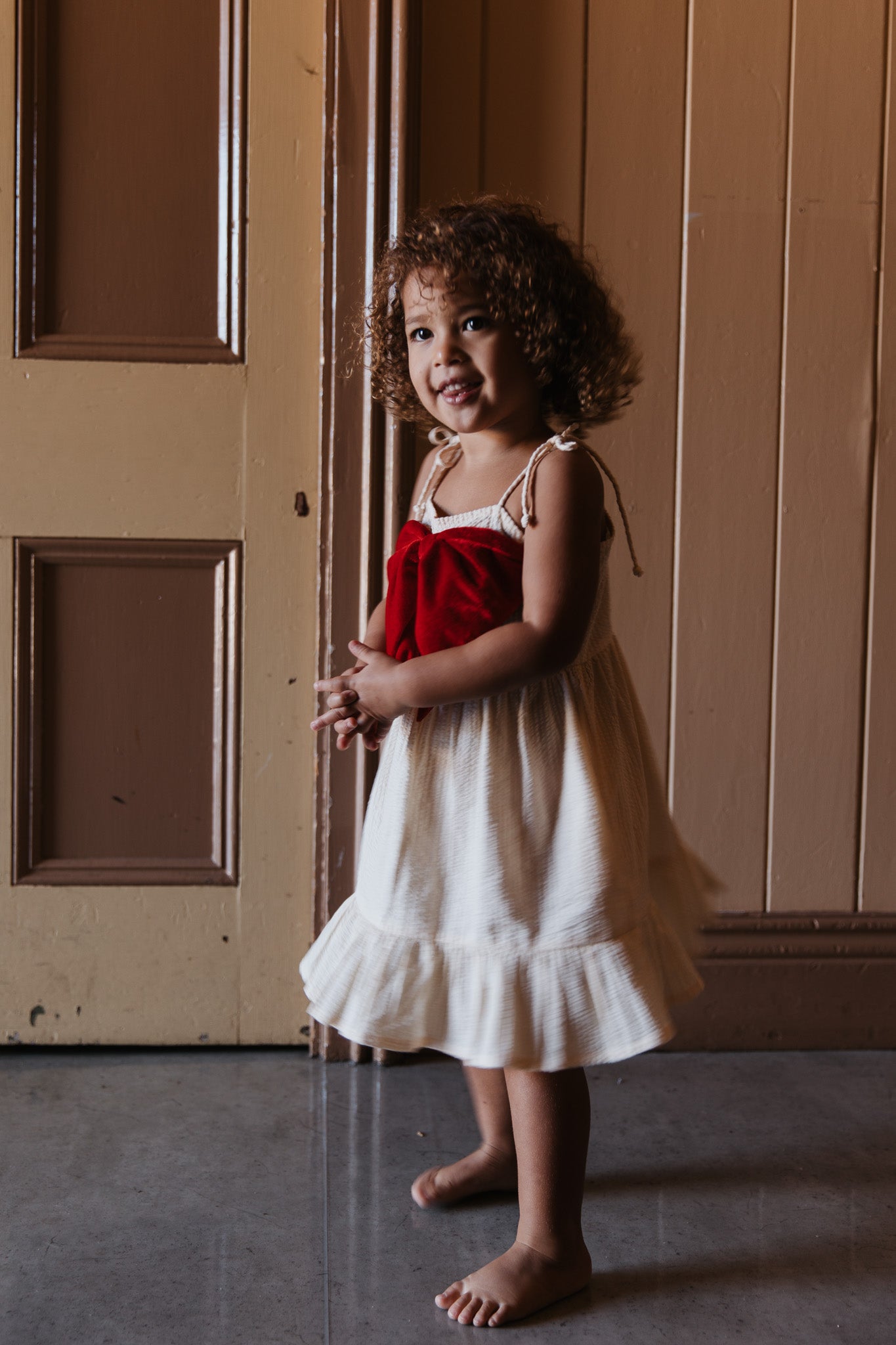 Pearson & Pearson Dasher Dress Custard