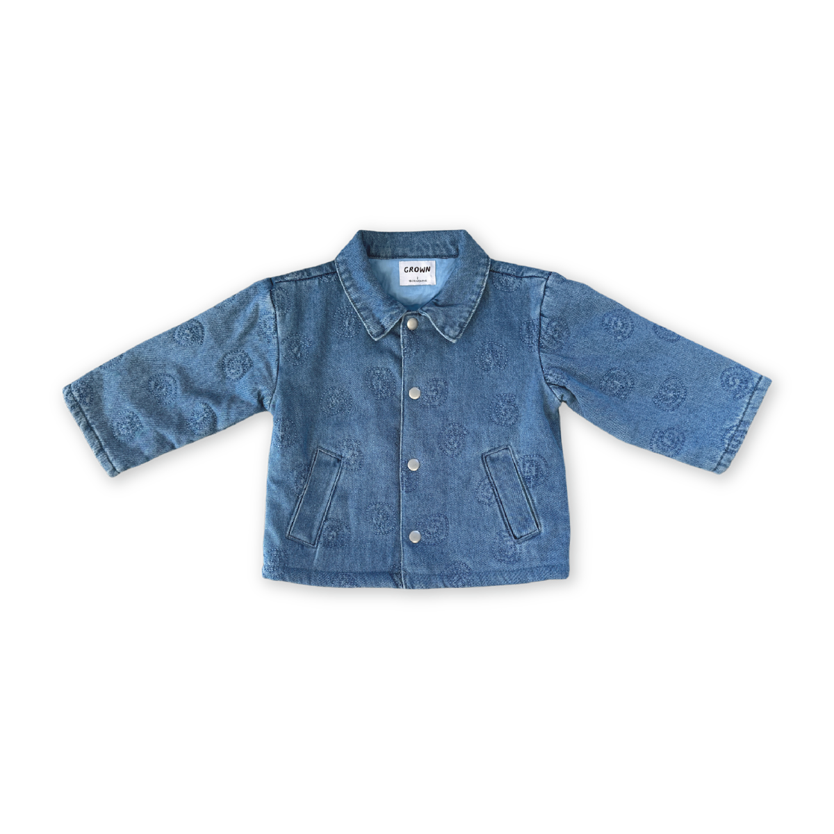 Grown Quilted Swirl Denim Jacket