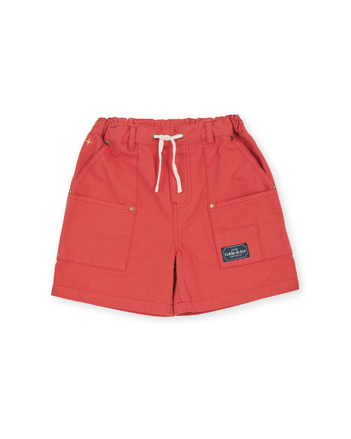Goldie + Ace Carpenter Shorts Red