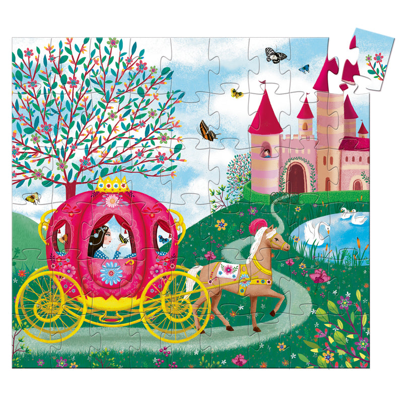 Djeco Elise's Carriage 54pc Silhouette Puzzle