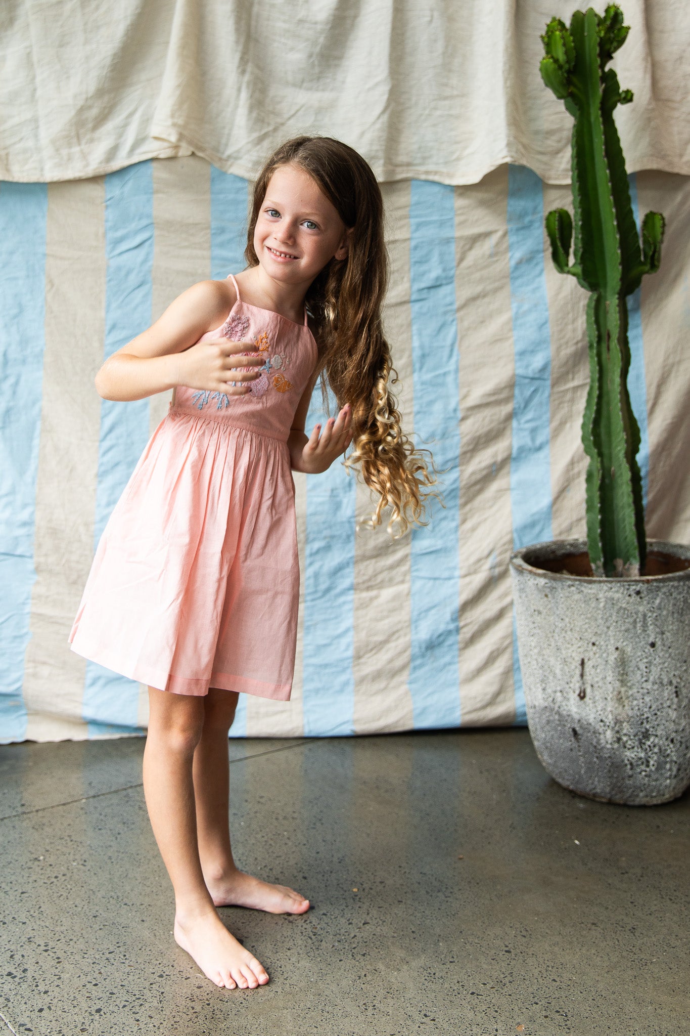 Pearson & Pearson Everly Dress Pink Coral