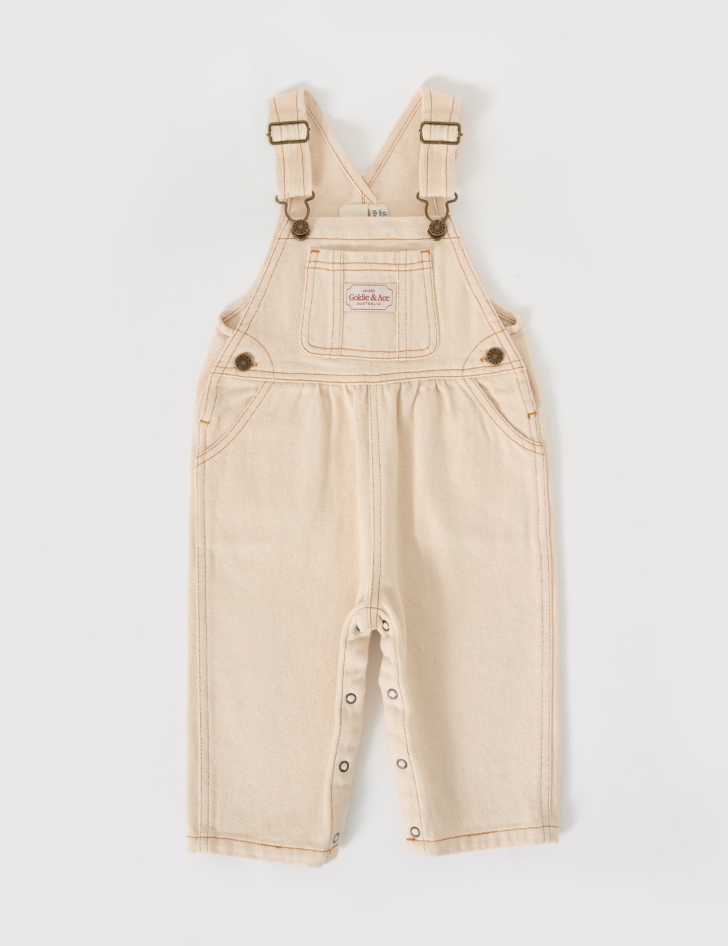 Goldie + Ace Austin Denim Overalls Oat