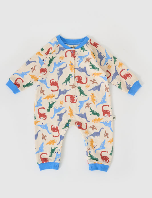 Goldie + Ace Dino-Mite Relaxed Terry Romper