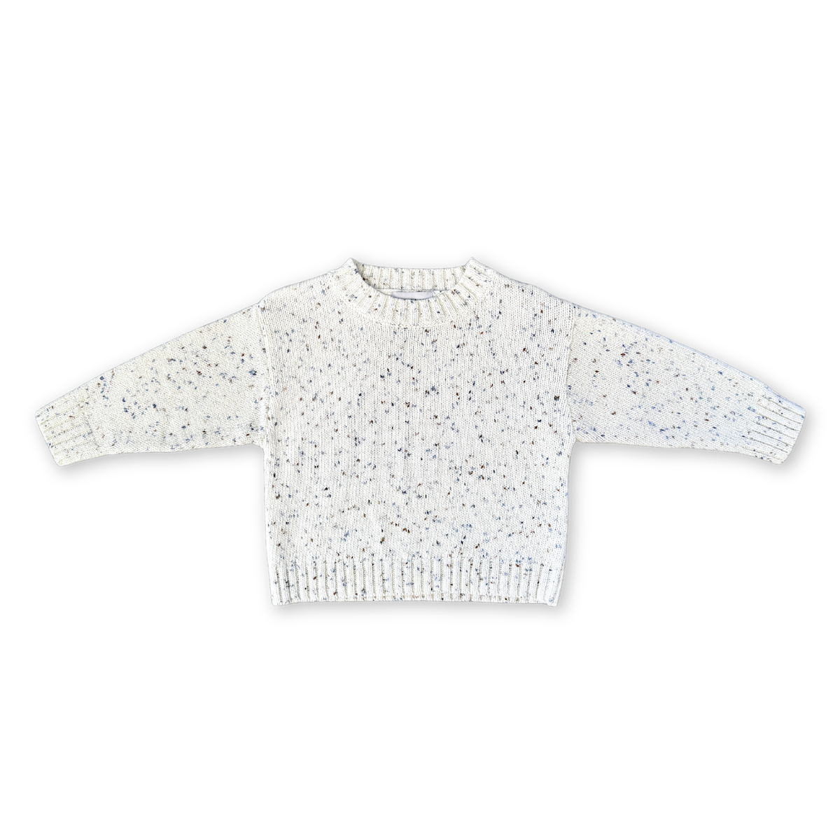 Grown Organic Funfetti Knit Pull Over - Surf