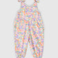 Goldie + Ace Pastel Bouquet Tiffany Tie Overalls Lilac Multi