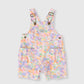 Goldie + Ace Pastel Bouquet James Pocket Overalls Lilac Multi