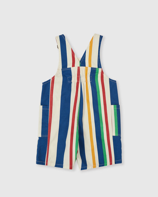 Goldie + Ace 90’s Bold Stripe James Denim Pocket Overalls