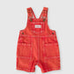 Goldie + Ace James Vintage Washed Denim Pocket Overalls Apple Red