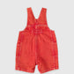 Goldie + Ace James Vintage Washed Denim Pocket Overalls Apple Red