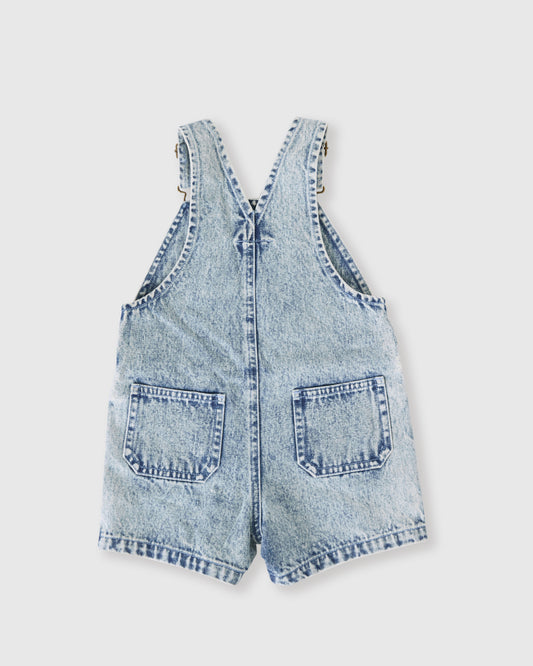 Goldie + Ace Burton Vintage Washed Denim Overalls Light Denim