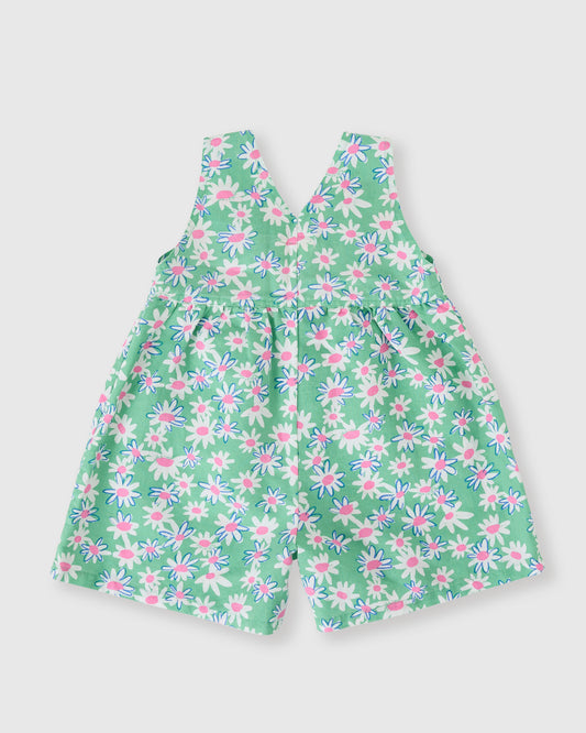 Goldie + Ace Daisy Patch Sara Shortalls Moss