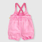 Goldie + Ace Cindy Denim Bubble Overalls Pink Lemonade
