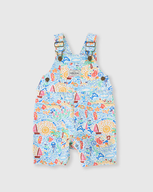 Goldie + Ace Summer Bay James Pocket Overalls