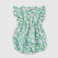 Goldie + Ace Daisy Patch Lani Romper Moss