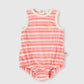 Goldie + Ace Watermelon Stripe Bubble Romper Pink / Peach