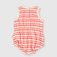Goldie + Ace Watermelon Stripe Bubble Romper Pink / Peach