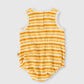 Goldie + Ace Sunshine Stripe Bubble Romper Lemon / Golden