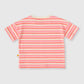 Goldie + Ace Watermelon Stripe T-Shirt Pink / Peach