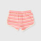 Goldie + Ace Watermelon Stripe Shorts Pink / Peach