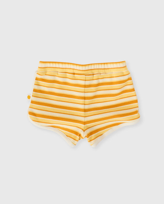 Goldie + Ace Sunshine Stripe Shorts Lemon / Golden