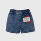 Goldie + Ace Primary Pop Noah Denim Shorts Dark Denim