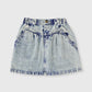 Goldie + Ace Esta A-Line Denim Skirt Light Denim