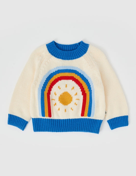 Goldie + Ace Marley Rainbow Knit Jumper Primary Multi