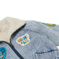 Goldie + Ace Ari Denim Sherpa Jacket Blue Denim