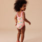 Goldie + Ace Fruit Salad Scoop Back Bathers Peach Multi