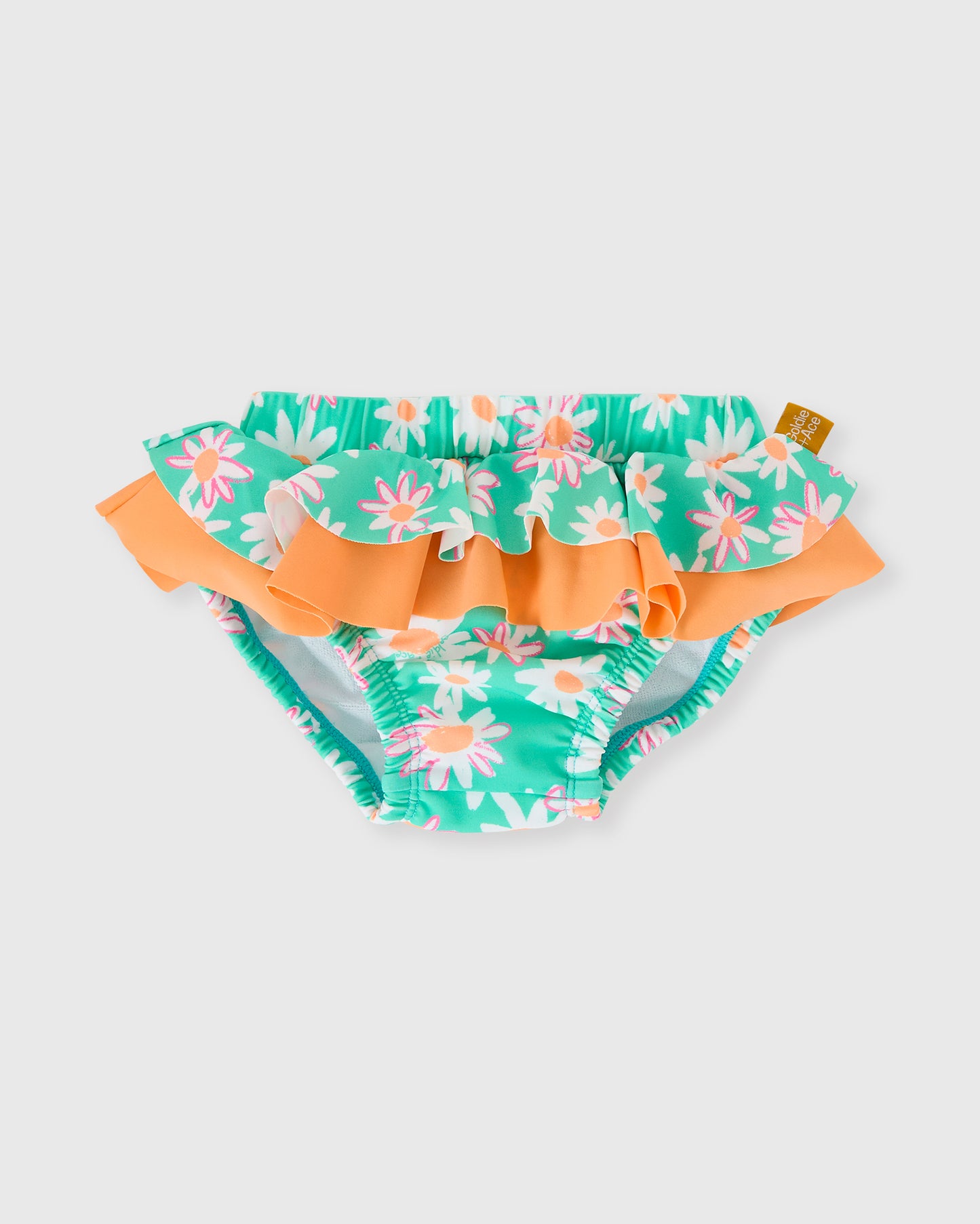 Goldie + Ace Daisy Patch Frill Waist Swim Nappy
