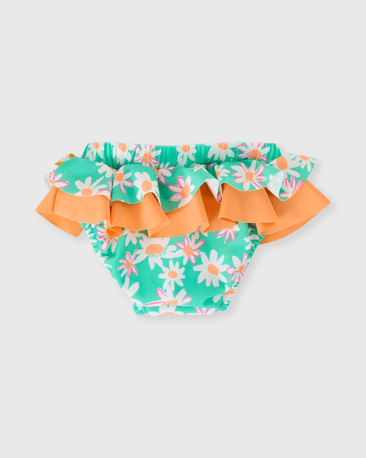 Goldie + Ace Daisy Patch Frill Waist Swim Nappy