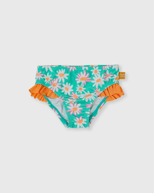 Goldie + Ace Daisy Patch Frill Waist Bikini Bottom