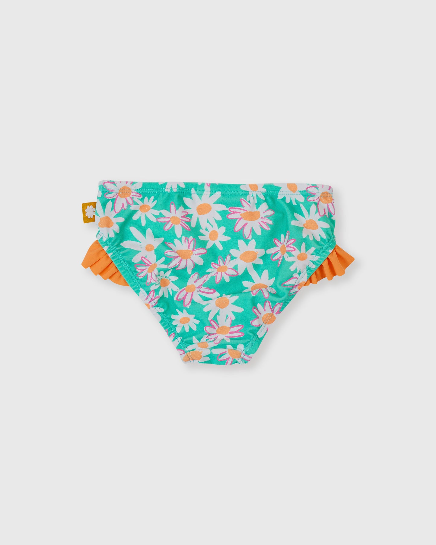 Goldie + Ace Daisy Patch Frill Waist Bikini Bottom