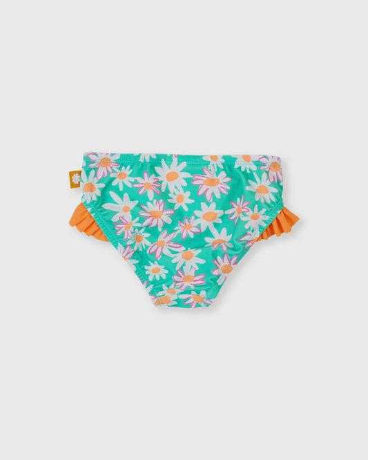 Goldie + Ace Daisy Patch Frill Waist Bikini Bottom