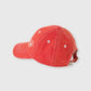 Goldie + Ace Tate Embroidered Denim Cap Apple Red