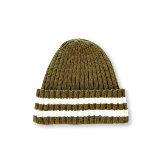 Grown Organic Striped Pixie Beanie Herb