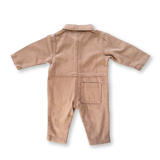 Grown Organic Denim Boilersuit Clay