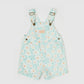 Goldie + Ace Burton Daisy Delight Denim Overalls Lagoon