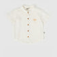 Goldie + Ace Holiday Linen Shirt Ivory