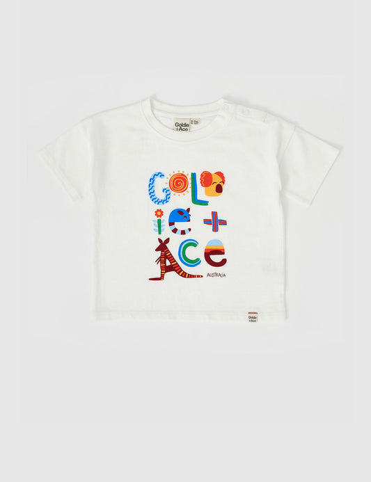 Goldie + Ace Land Down Under T-Shirt White