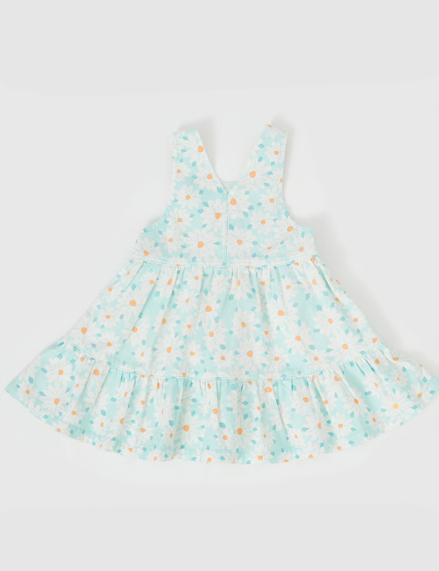 Goldie + Ace Tully Tiered Pinafore Dress Daisy Delight Lagoon