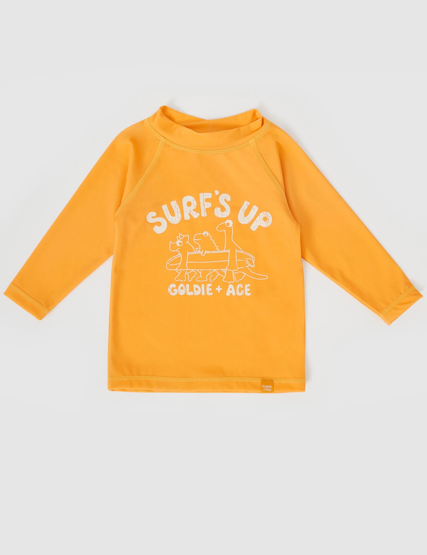 Goldie + Ace Surfs Up Dino Rashguard Golden