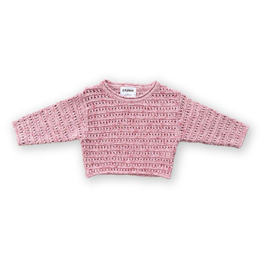 Grown Summer Open Knit Pullover